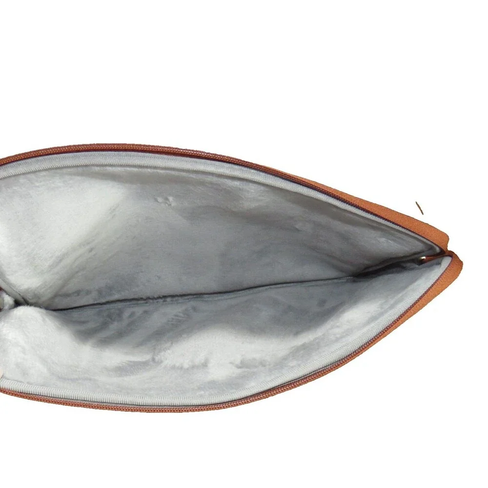 MOSISO Laptop Tablet Sleeve Zip Bag In Caramel Brown NEW